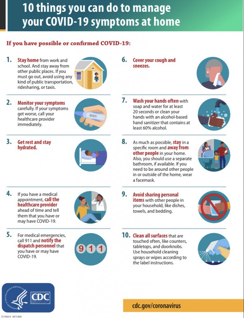 CDC 10 things to do